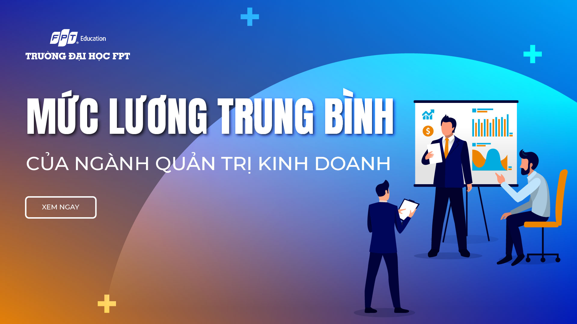 Mức lương trung bình của ngành Quản trị kinh doanh năm 2025