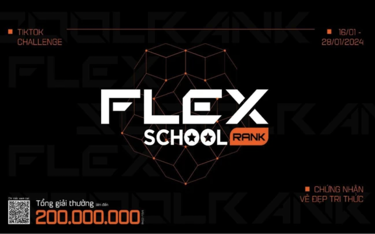 Khởi động TikTok Challenge “Flex SchoolRank - Chứng nhận vẻ đẹp tri thức”