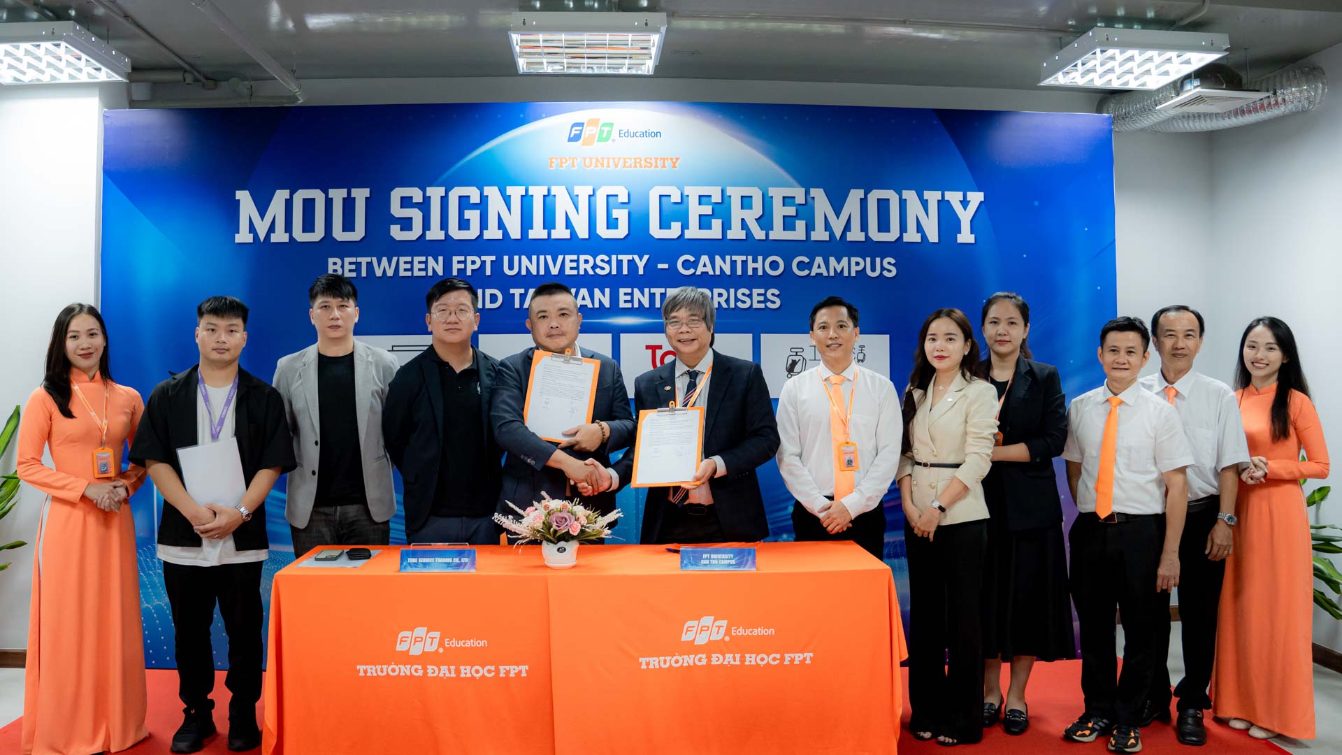 Trường Đại học FPT Cần Thơ ký kết thoả thuận hợp tác với các doanh nghiệp Đài Loan