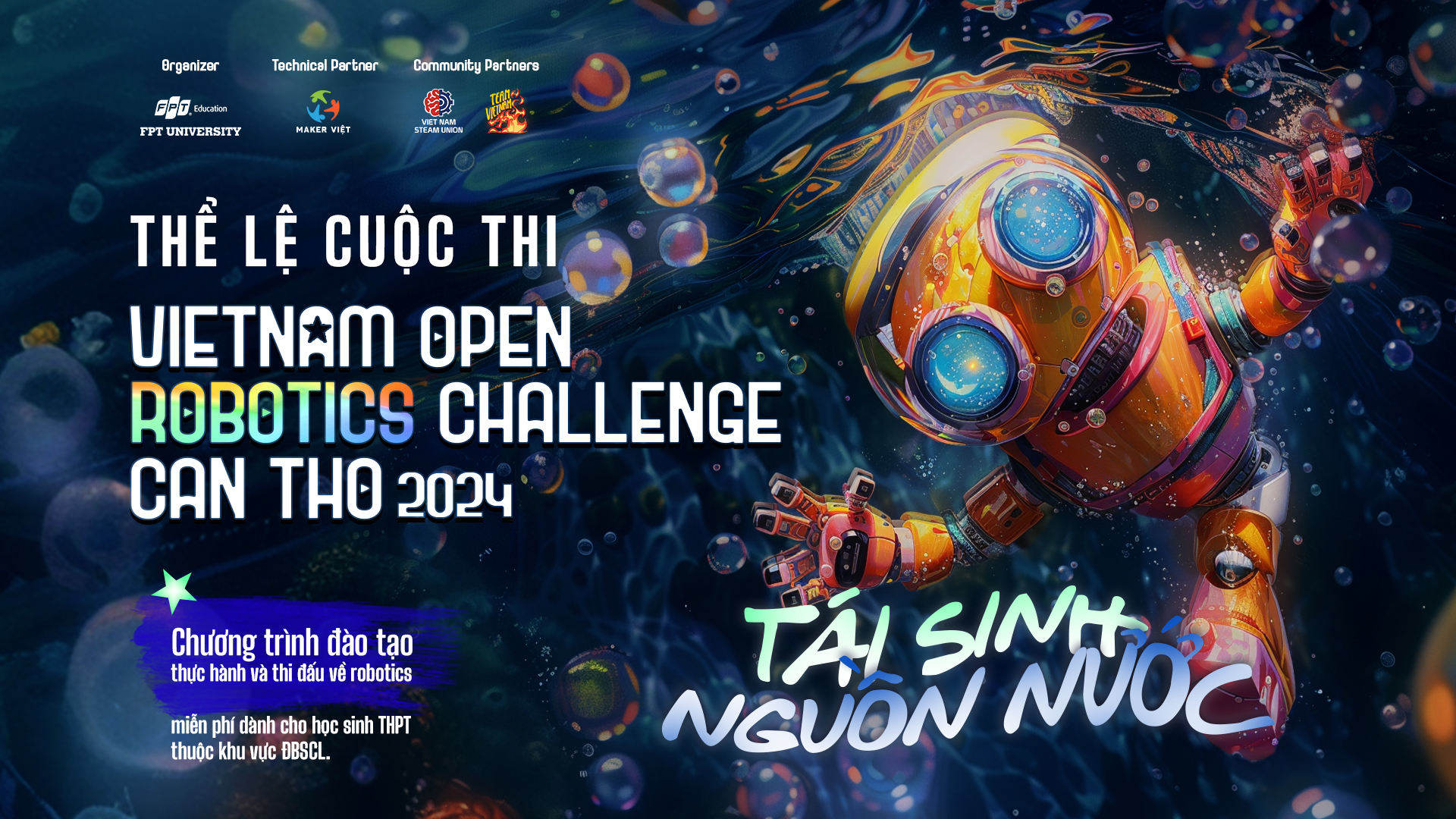 Thể lệ cuộc thi Vietnam Open Robotics Challenge Cần Thơ 2024