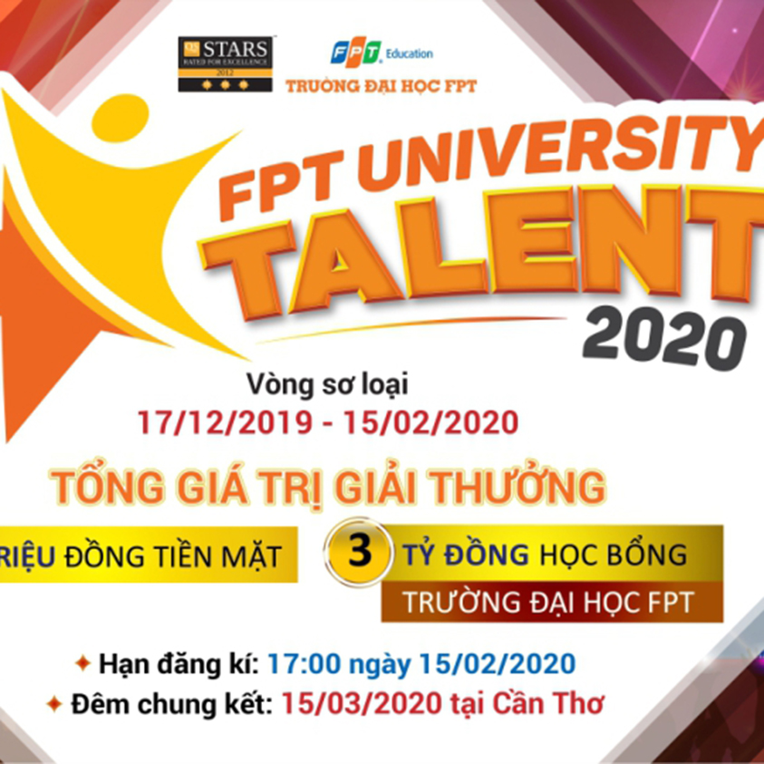 Chương trình học bổng tài năng "FPT University Talent Show 2020"