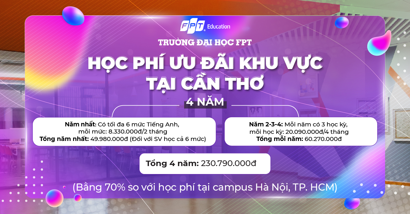 Thông Tin Học Phí Đại Học Fpt Cần Thơ Năm 2023 Dành Cho Tân Sinh Viên K19 Trường Đại Học Fpt 0657