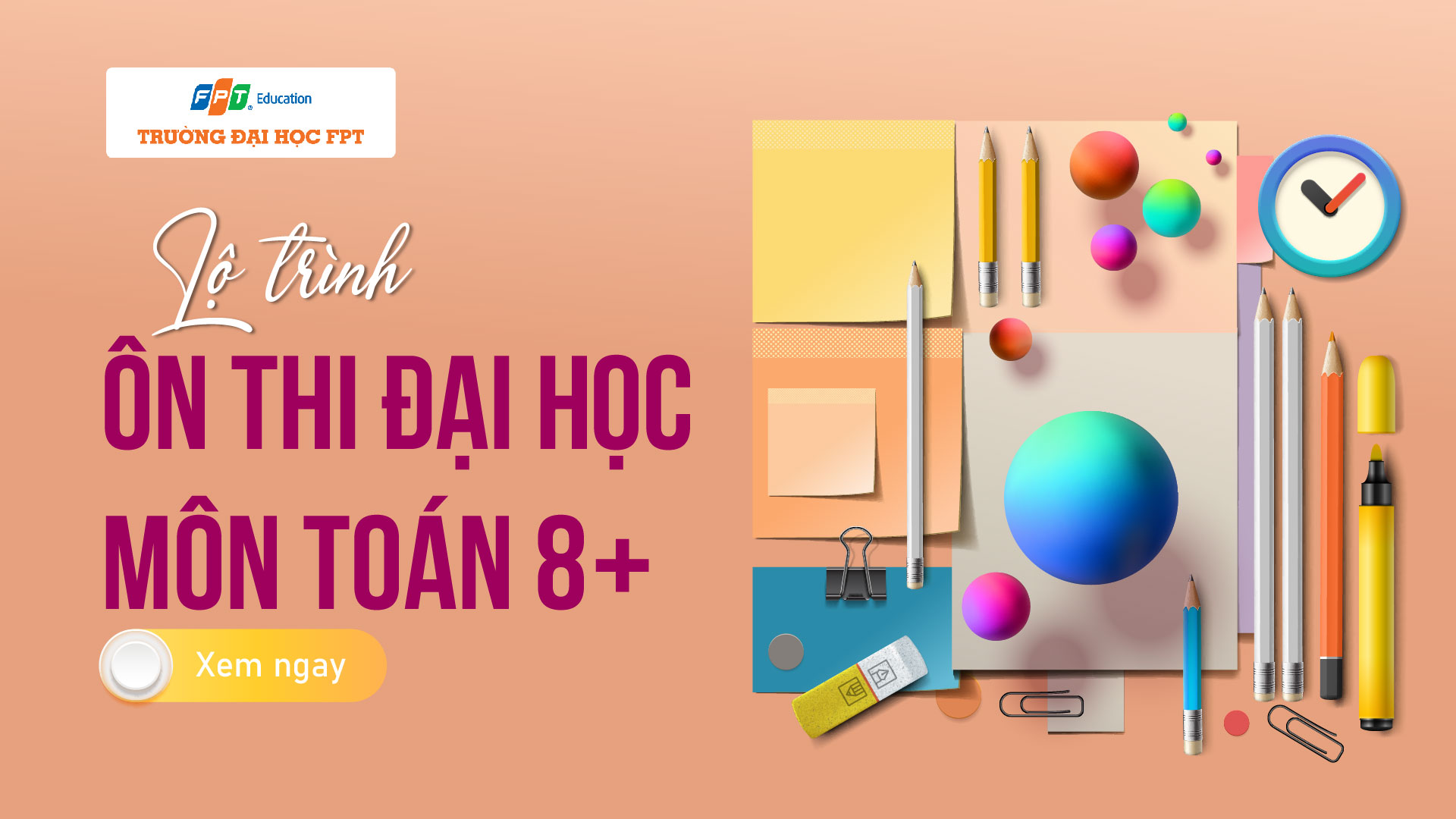 Lộ trình ôn thi đại học môn Toán