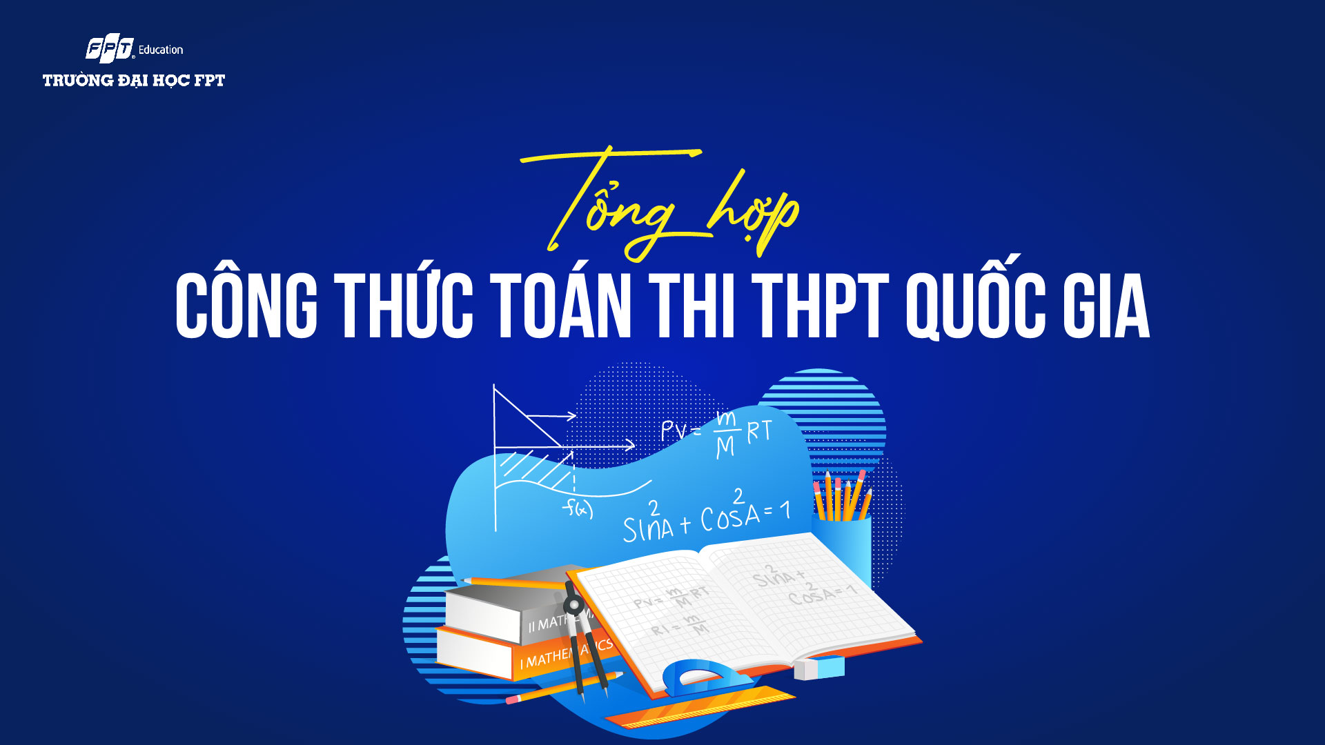 Tổng hợp công thức toán thi THPT quốc gia