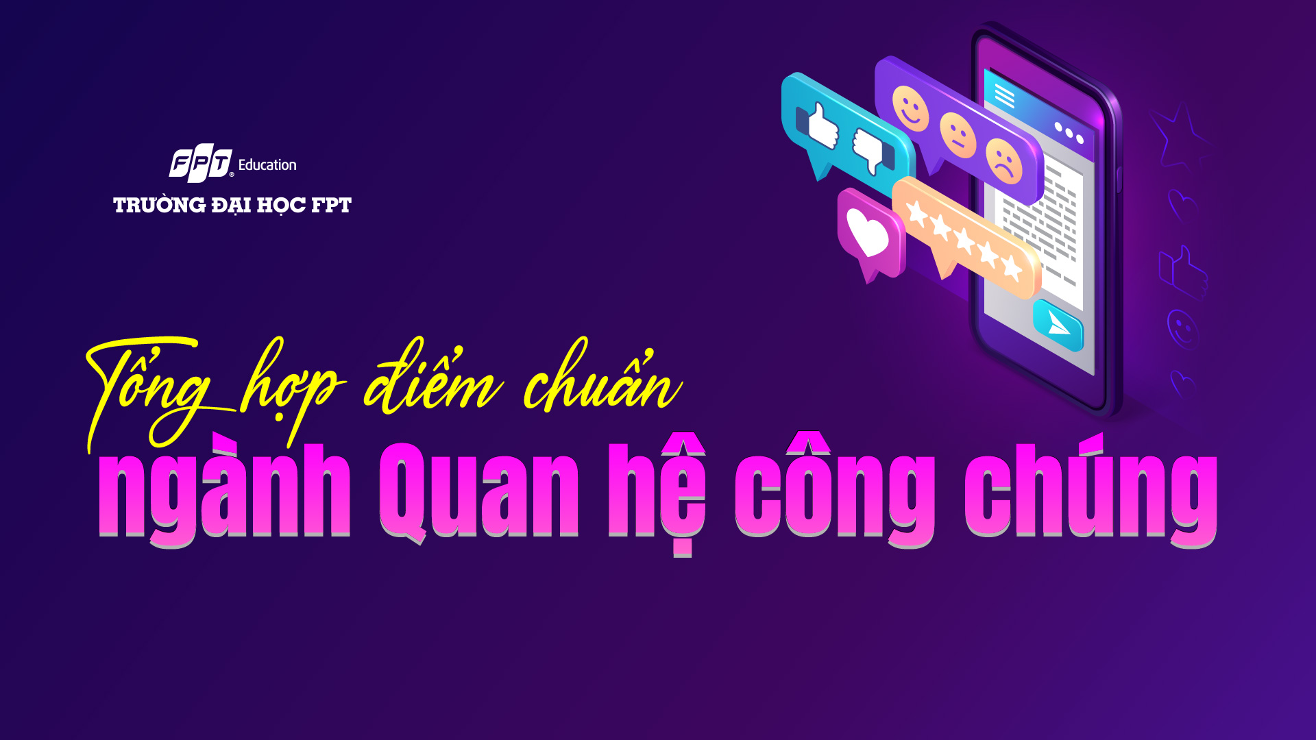 điểm chuẩn ngành quan hệ công chúng