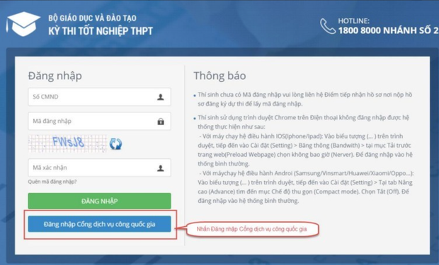 Hướng dẫn các bước đăng ký thi tốt nghiệp THPT 2023 trực tuyến - Ảnh 1.
