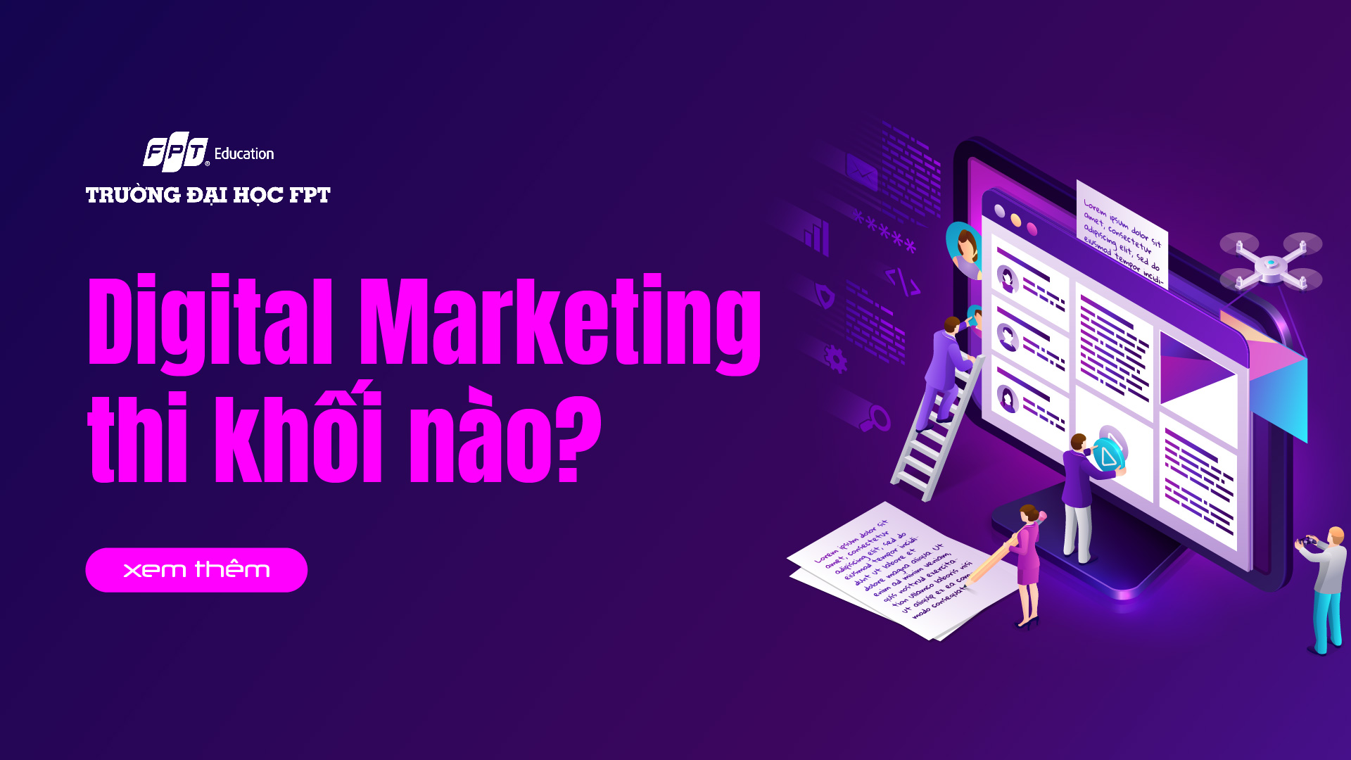 Digital Marketing thi khối nào